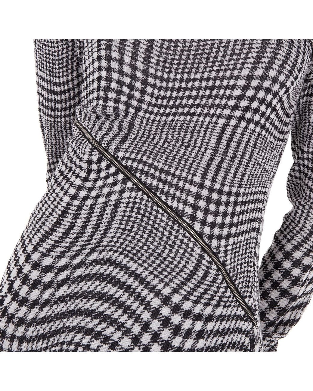 Burberry Gray Patterned Dress
