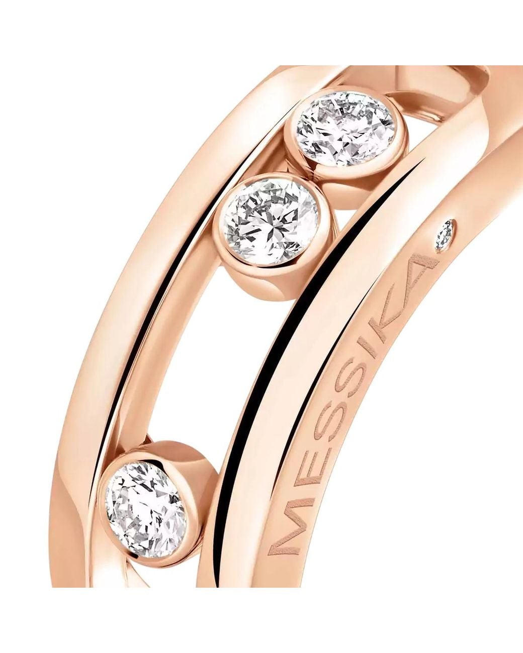 Messika Pink Move 18K Rose Diamond Ring for men