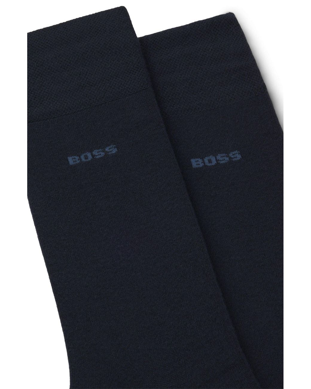 Boss Blue 2-Pack Regular-Length Bamboo-Blend Socks for men