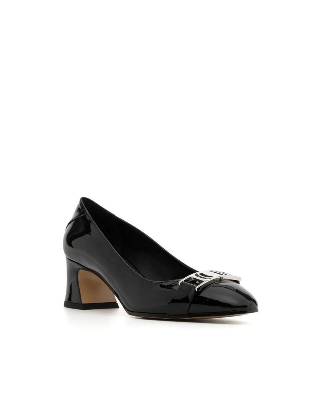 Ferragamo Black Ornament Pump