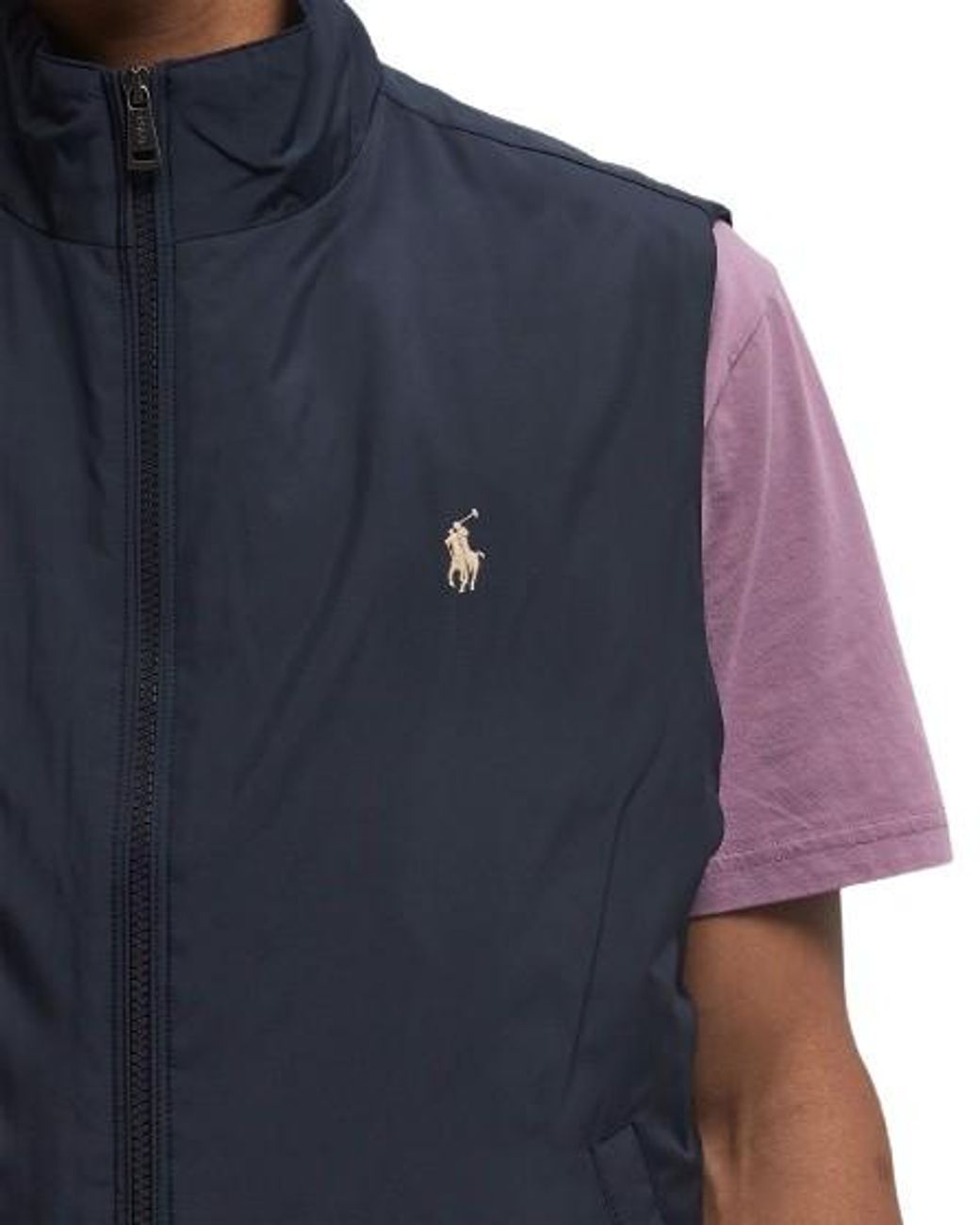 Polo Ralph Lauren Blue Packable Zip-Up Vest for men