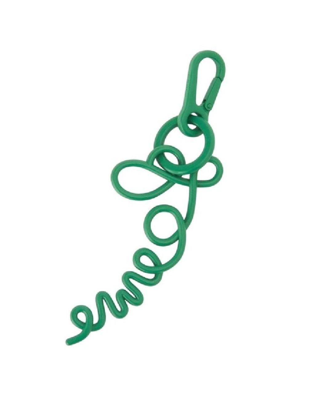 Loewe Green Signature Metal Bag Charm