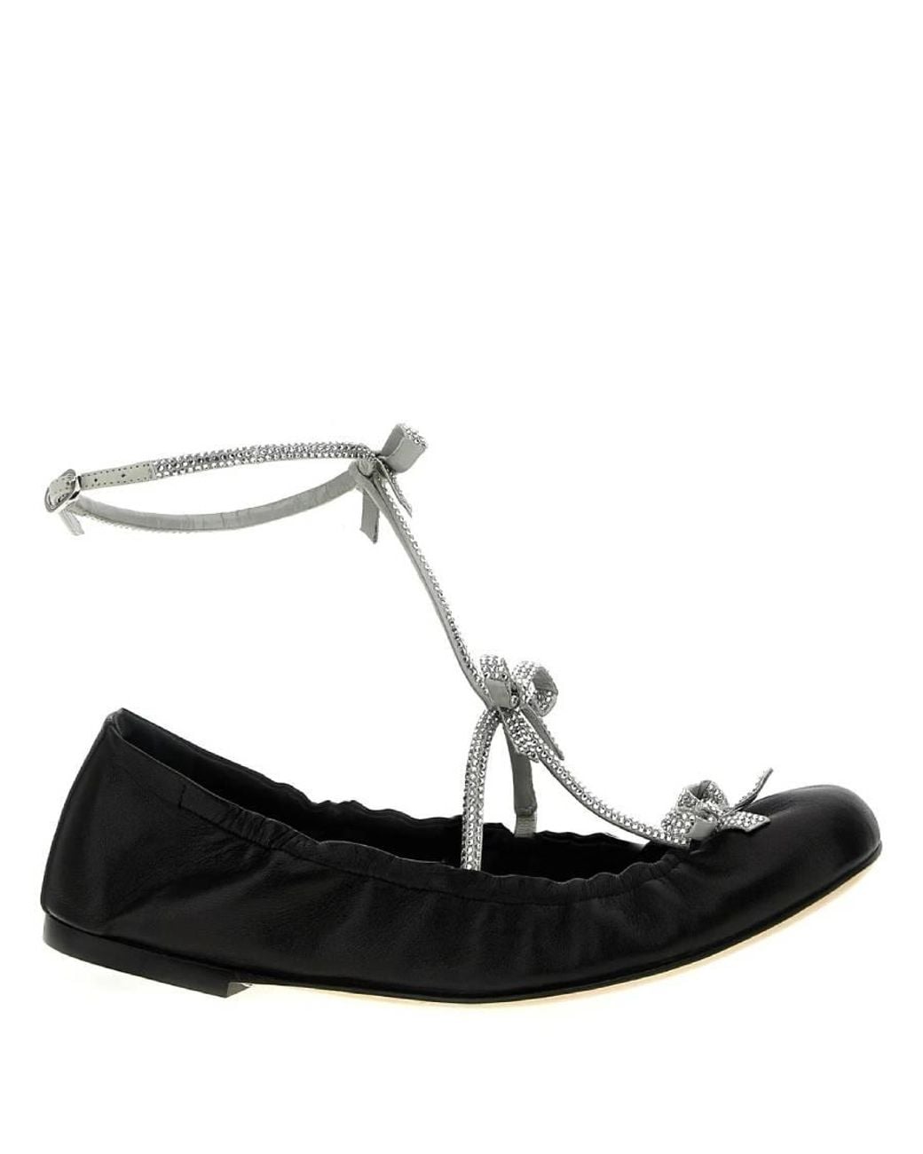 Rene Caovilla Black Rene Caovilla Caterina Ballerina Flats