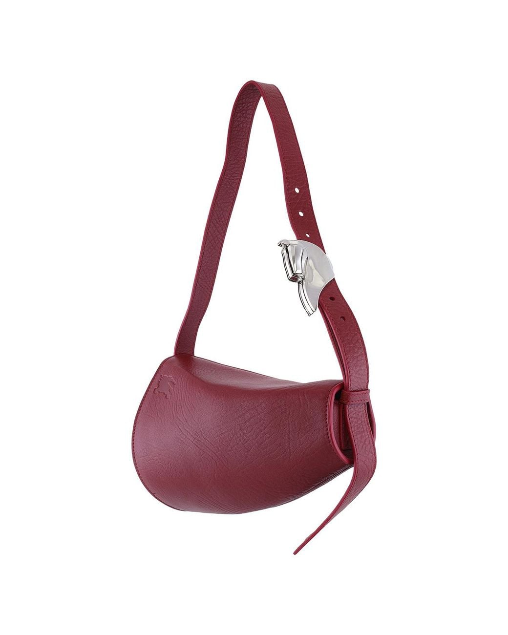 Burberry Red Small Horn Leather Shoulder Bag