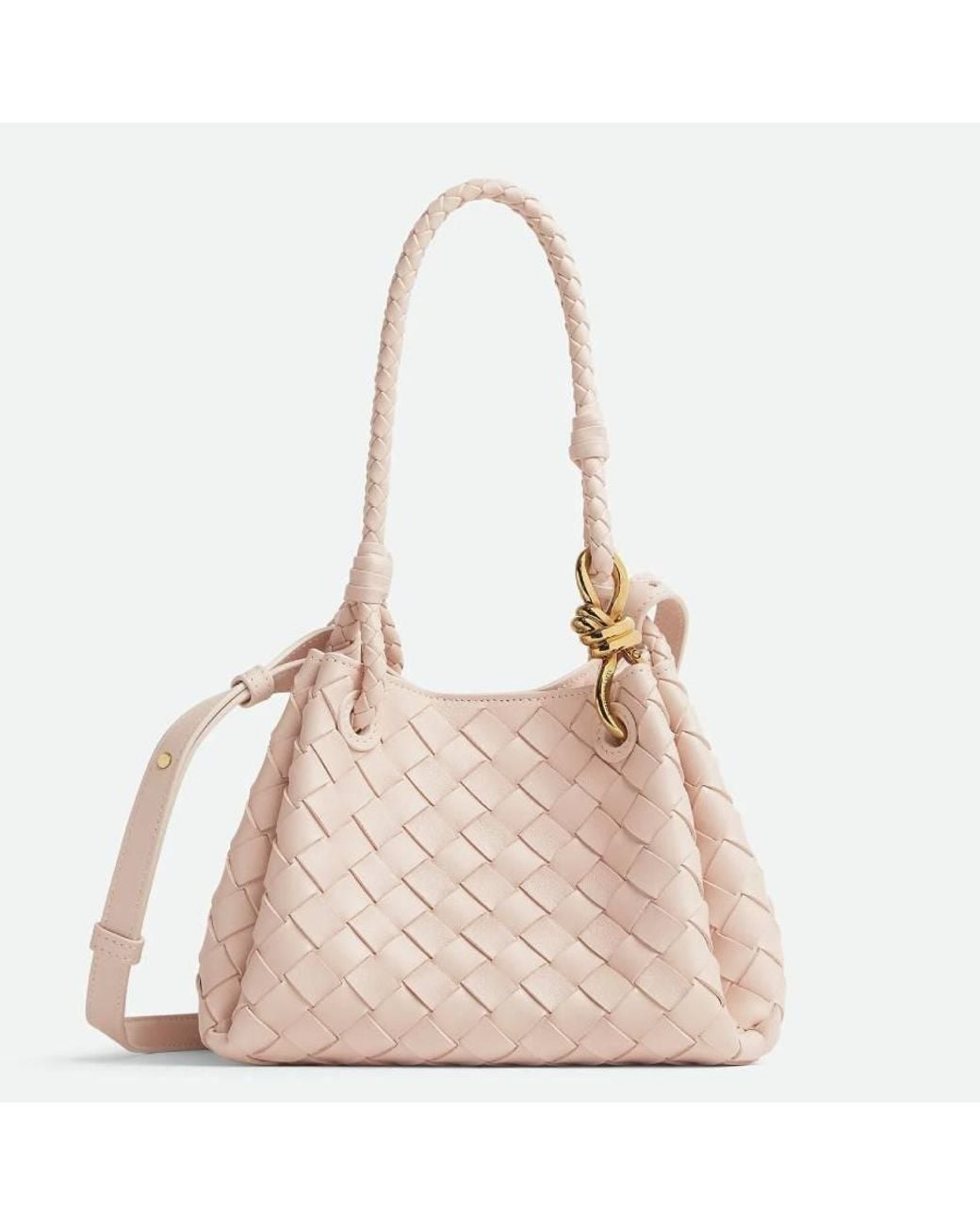 Bottega Veneta Pink Small Parachute Intrecciato Shoulder Bag for men