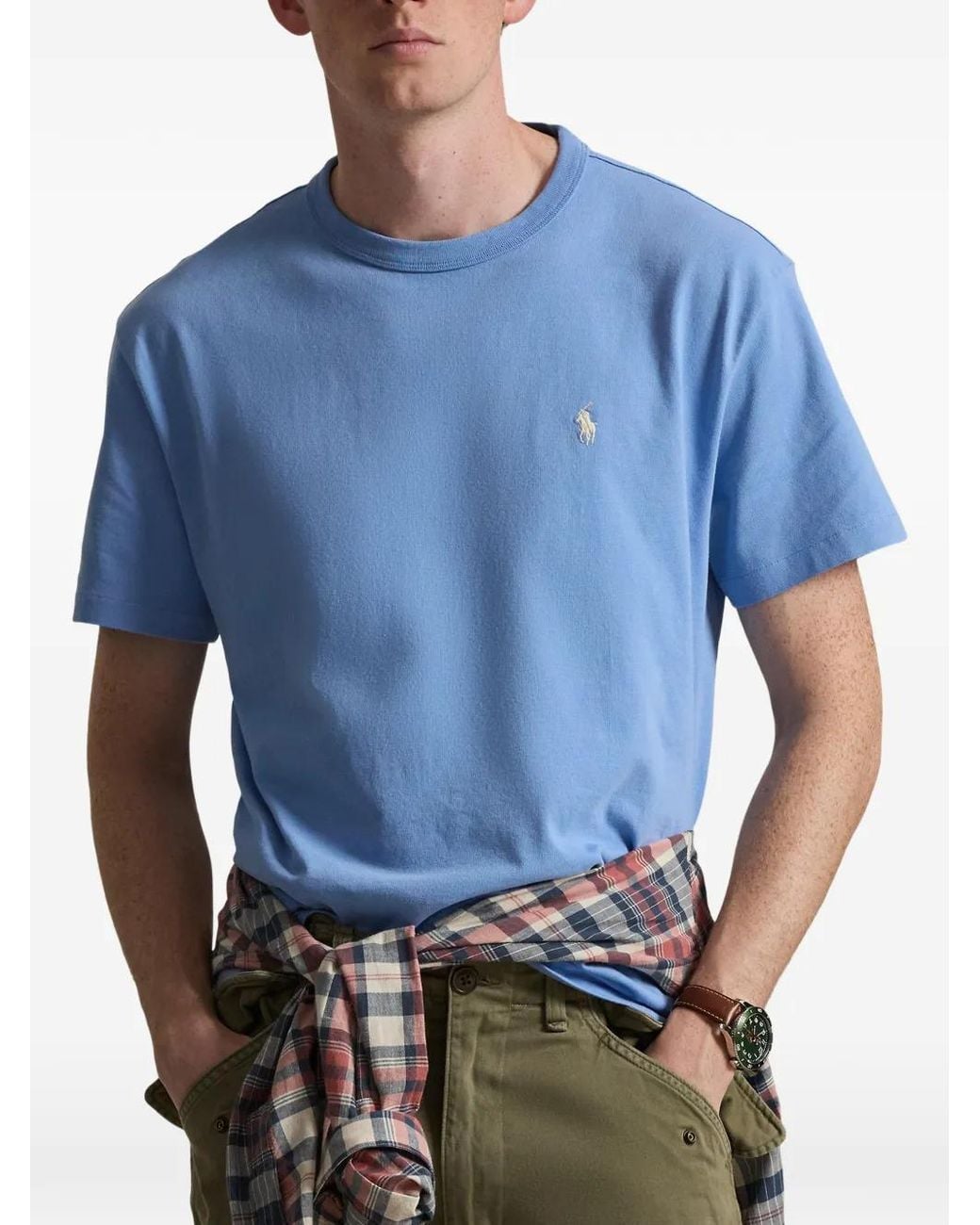 Polo Ralph Lauren Blue Classic Fit Jersey T-Shirt for men
