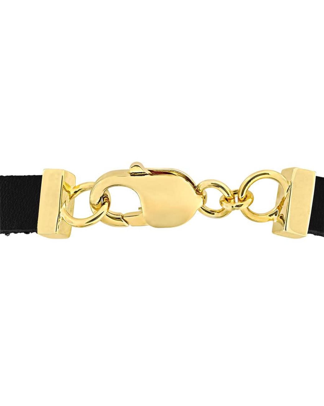 Amour Black 22Ct Tgw Onyx Bangle Bracelet for men