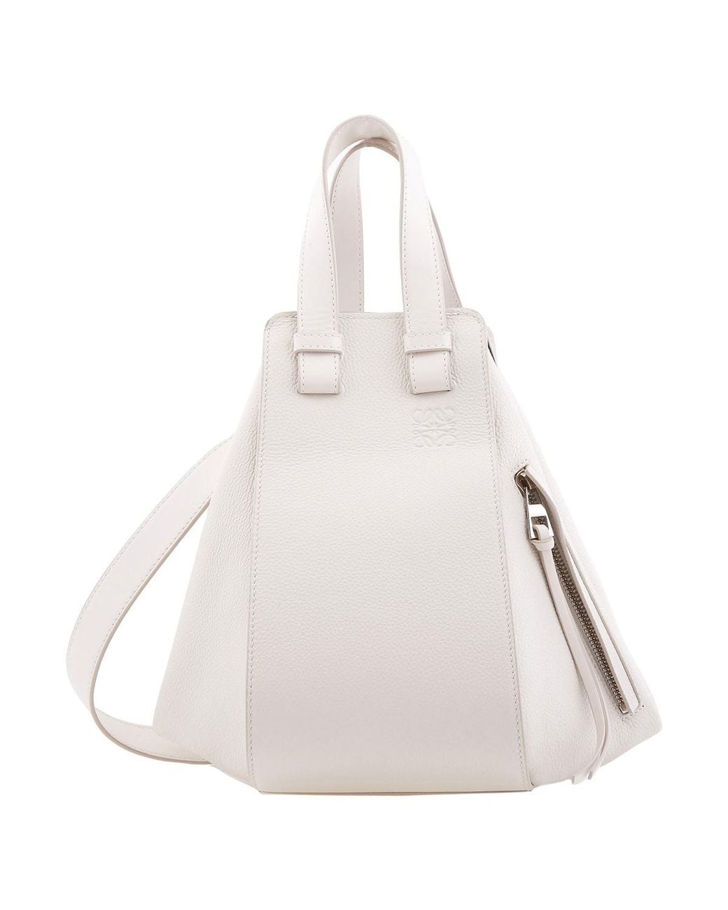 Loewe White Small Hammock Calfskin Bag