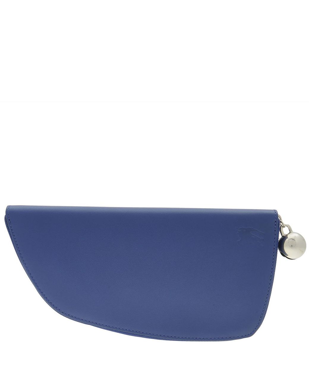 Burberry Blue Large Shield Bell Charm Zip Wallet for men