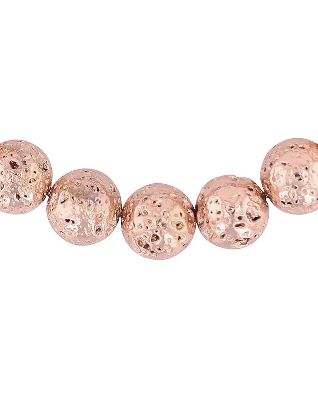 Robert Alton Pink Stainless Steel Lava Bead Bolo Bracelet for men