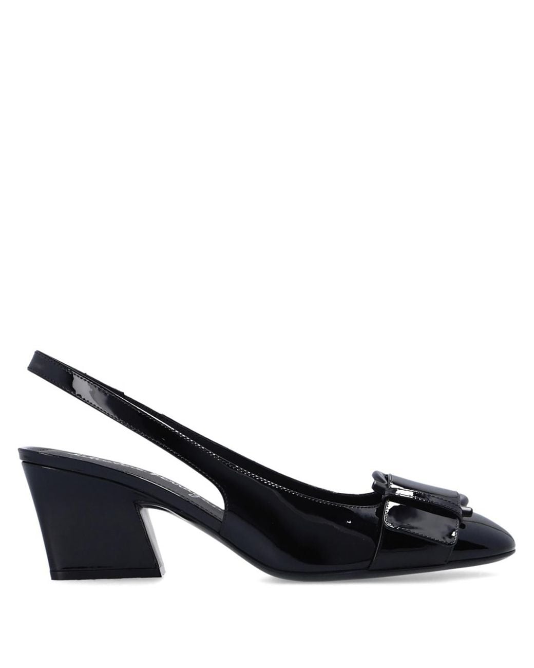 Ferragamo Blue Ferragamo Ladies Briget 55 Gancini Slingback Pumps