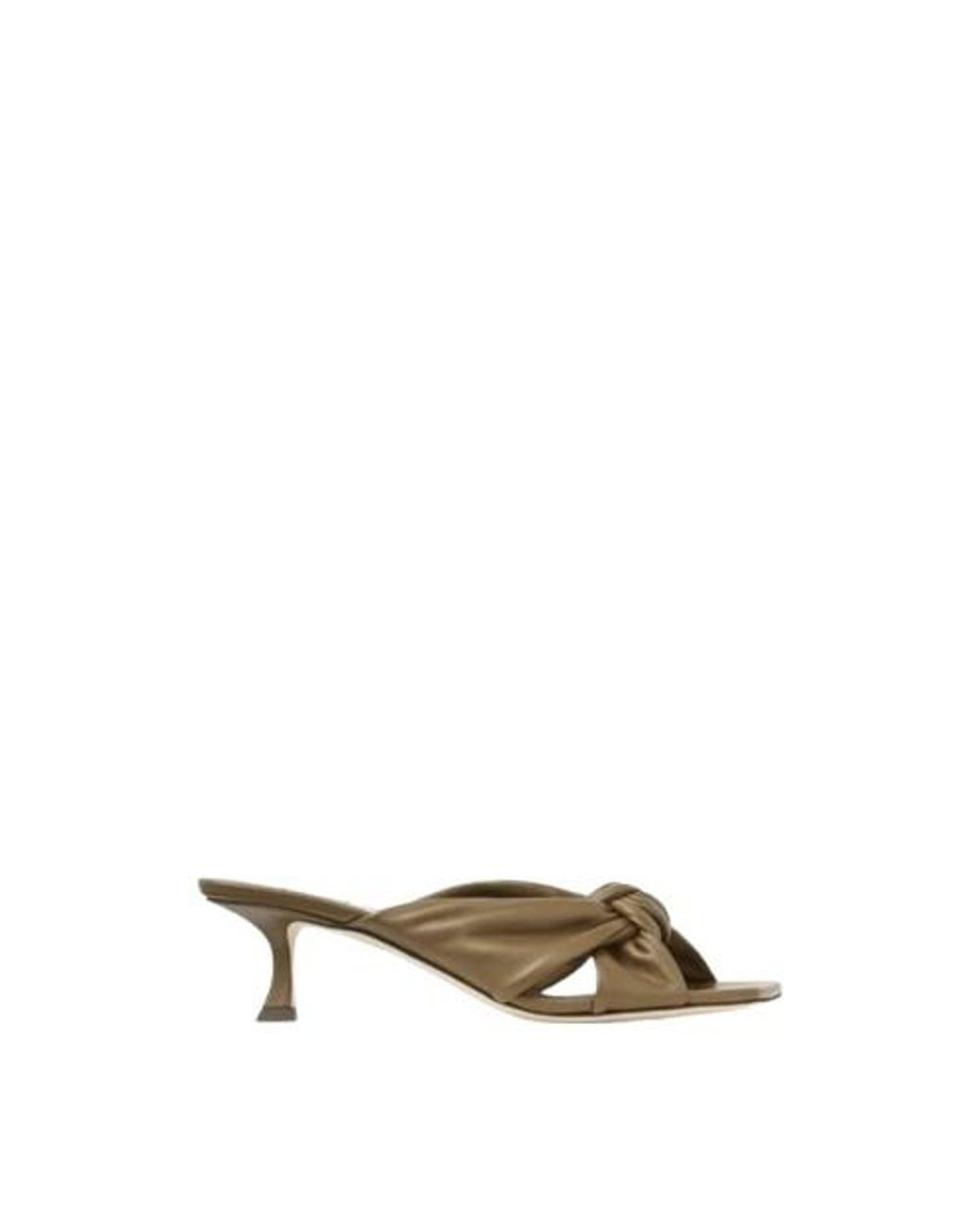 Jimmy Choo Multicolor Avenue 50 Mm Nappa Leather Mules, Brand Size 35 Us