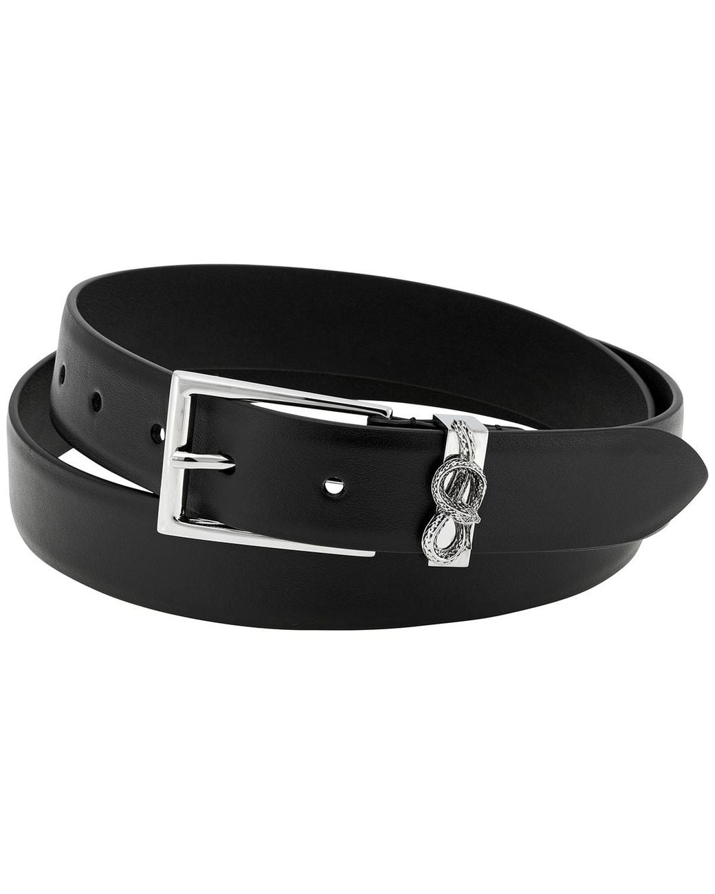 Roberto Cavalli Black Palladium Podium Soft Calf Leather Belt, Cm for men