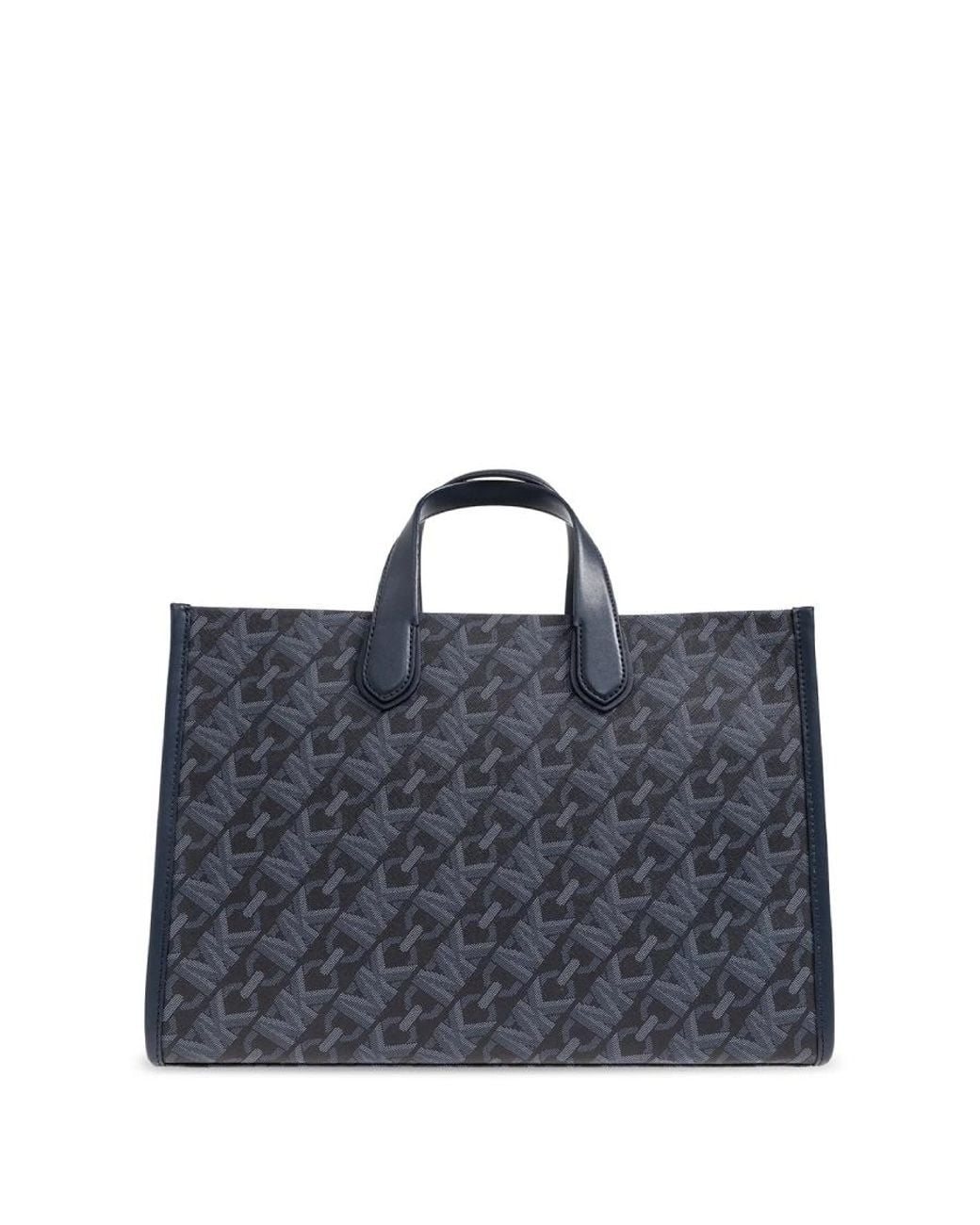 Michael Kors Blue All-Over Logo Print Tote Bag for men