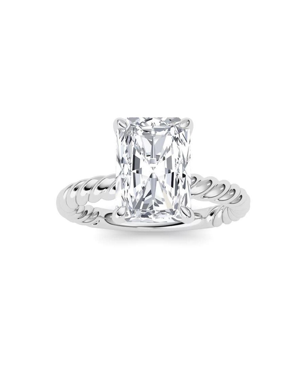 Mure And Co Metallic 3Ctw Radiant Lab Grown Diamond (F/Vs Ring for men