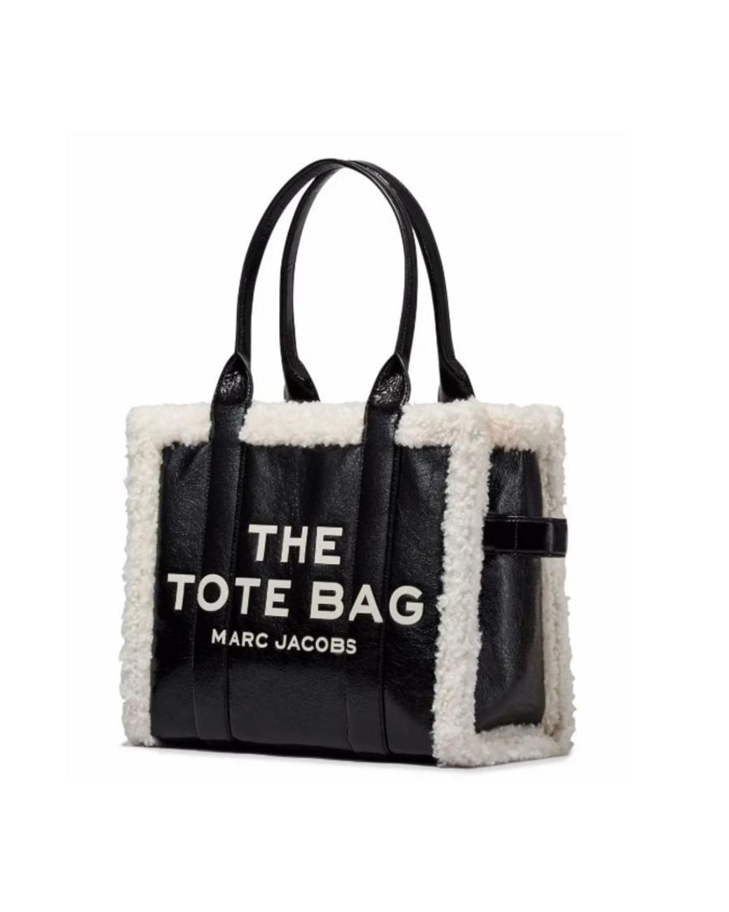 Marc Jacobs Black The Large Tote Crinkle Leather Tote Bag for men