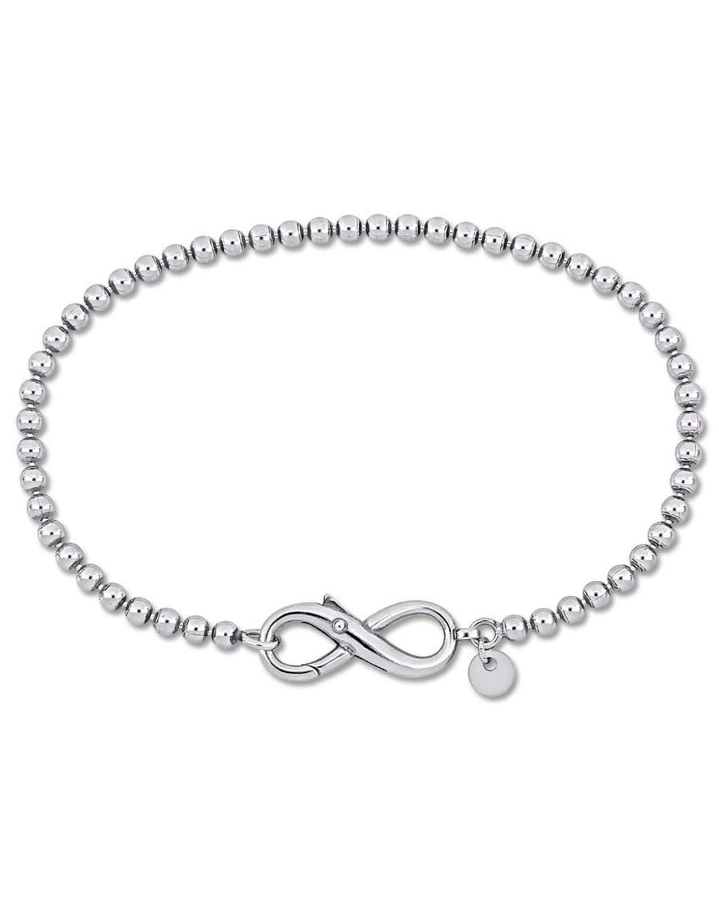 Amour Metallic Bead Link Bracelet