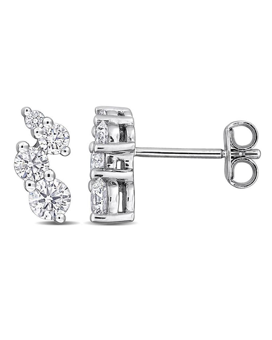 Created Forever Metallic 3/4 Ct Lab Grown Diamond Tw Fashion Post Earrings for men
