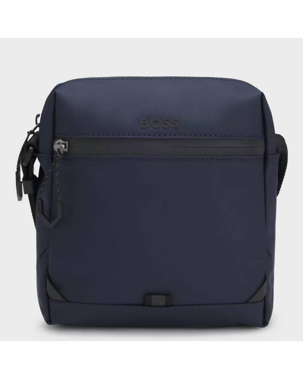 Boss Blue Reflective-Detail Reporter Bag for men
