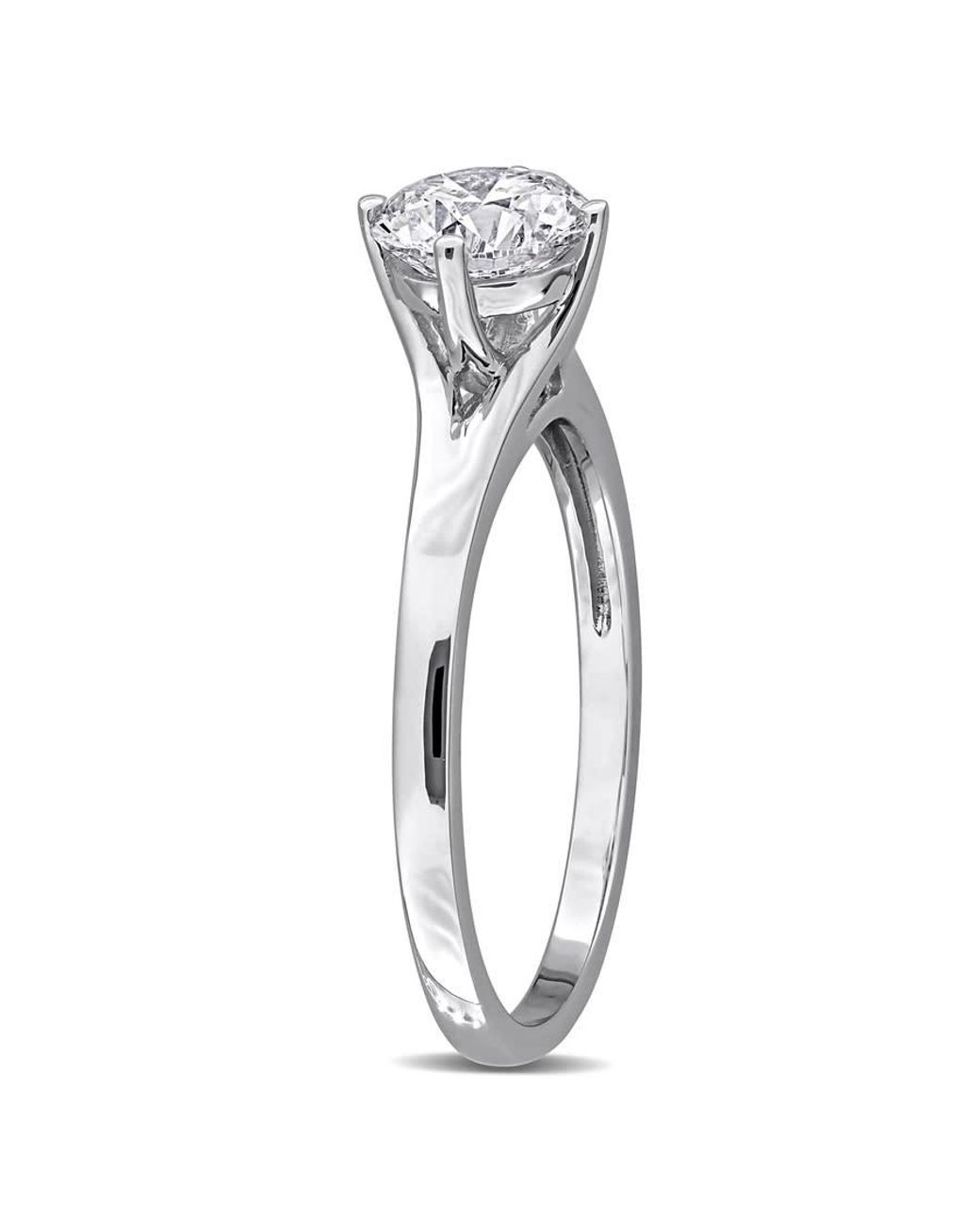 Created Forever Metallic 1Ct Tw Lab-Grown Diamond Solitaire Engagement Ring for men