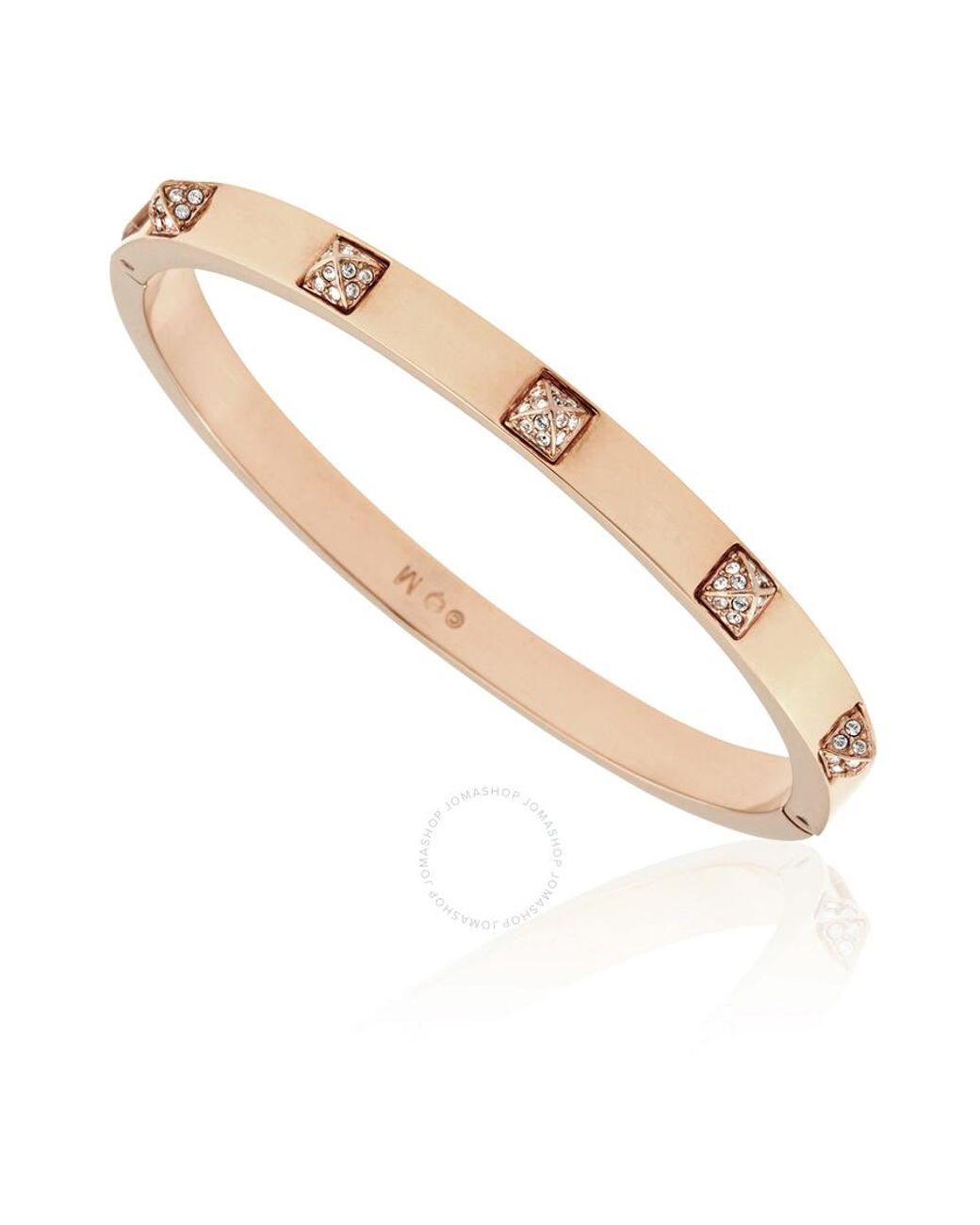 Swarovski Tactic Rose Plated Bangle in Metallic Lyst UK