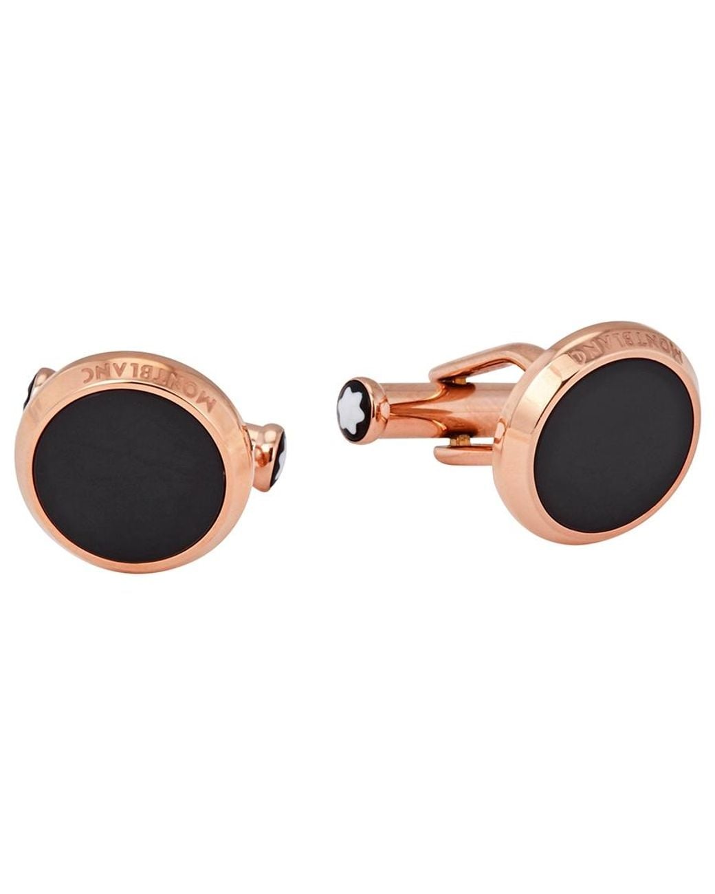 Montblanc Brown Meisterstuck Rose Pvd Cufflinks for men