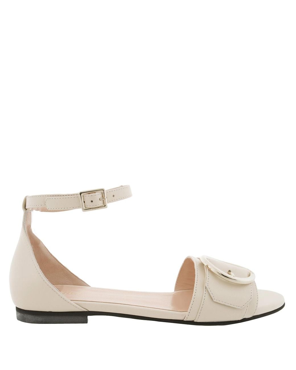 Bally Natural Catrina Leather Flat Sandals