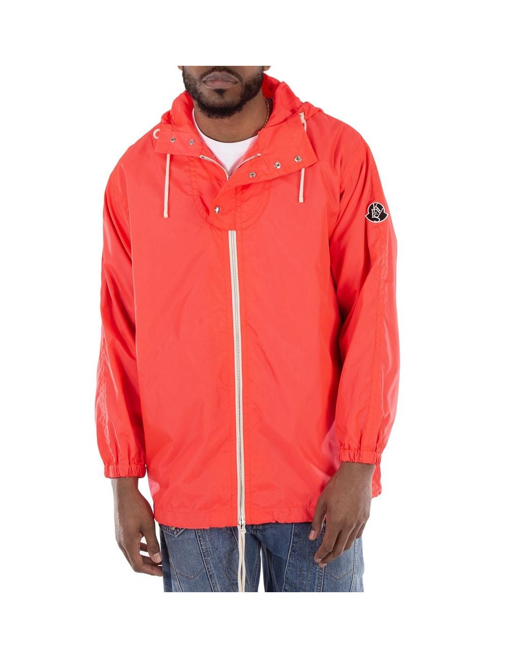Moncler Red X Alicia Keys Soho Hooded Jacket, Brand Size 1 (Small) for men