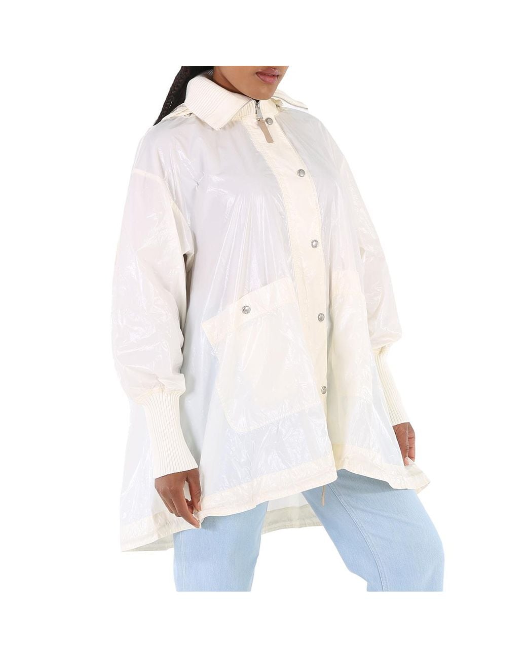 Moncler White 1952 Natural Karula Parka Utility Jacket, Brand Size 1 (Small) for men