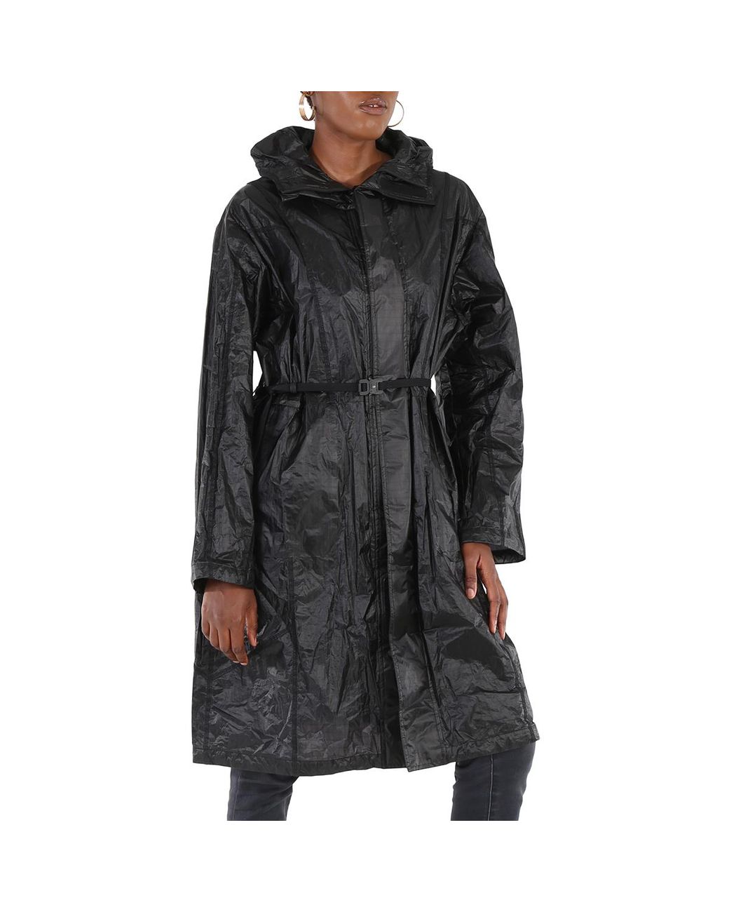 Moncler Black Genius Ciklon Hooded Rain Coat, Brand Size 2 (Medium) for men
