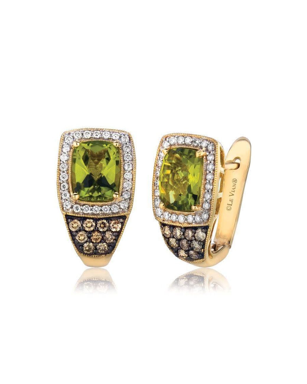 Le Vian Green Ladies Semi Precious Fashion Earrings for men