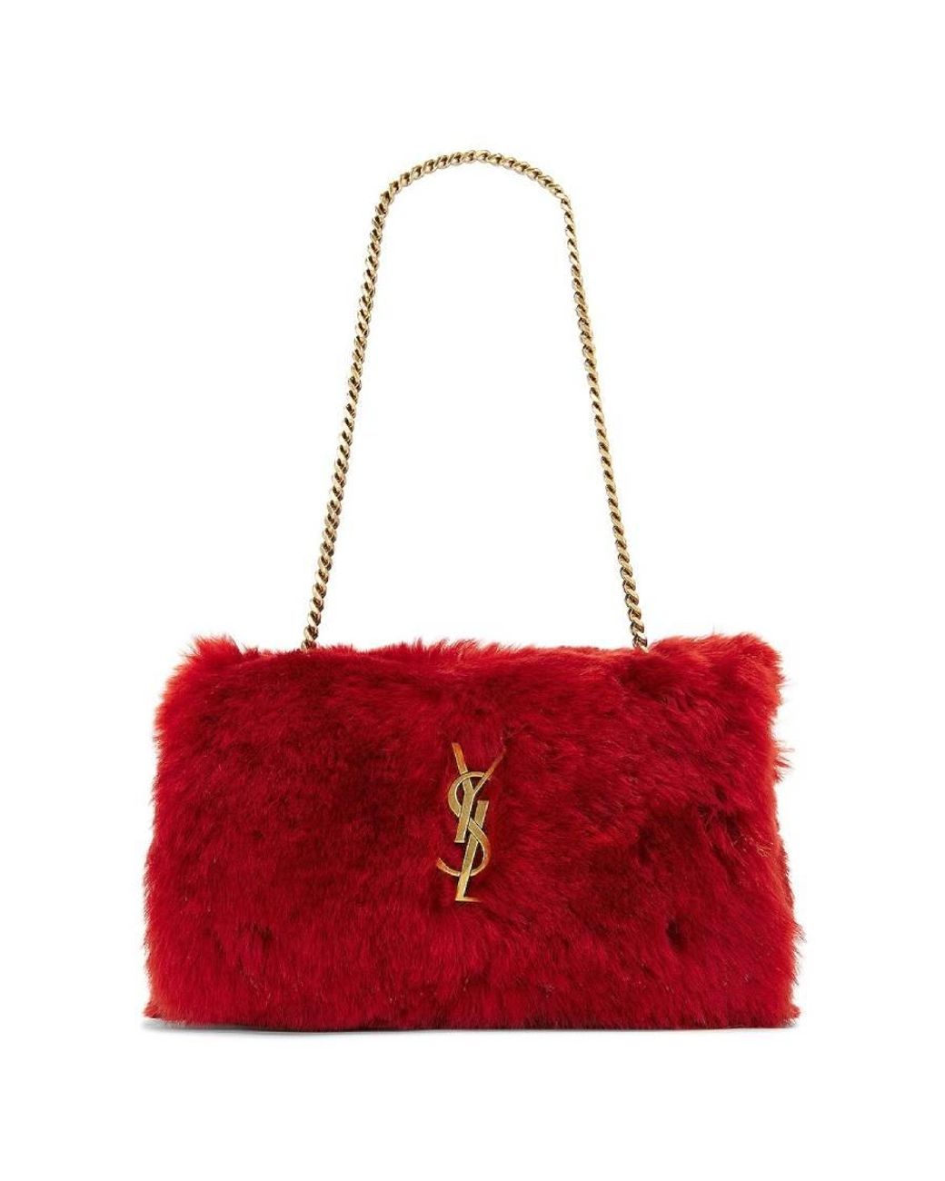 Saint Laurent Red Small Kate Reversible Chain Bag