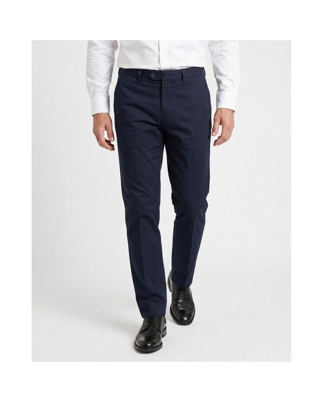 Brunello Cucinelli Blue Linen Blend Tailored Trousers, Brand Size 56 (Us for men