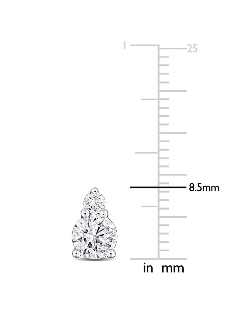 Created Forever Metallic 1 Ct Lab Grown Diamond Tw Fashion Post Earrings for men