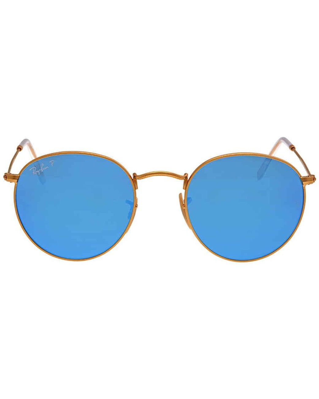 Ray Ban Ray Ban Round Polarized Blue Flash Sunglasses 112 4l 50 21 For Men Lyst Ray Ban Ray Ban Round Polarized Blue Flash Sunglasses 112 4l 50 21 For Men Lyst