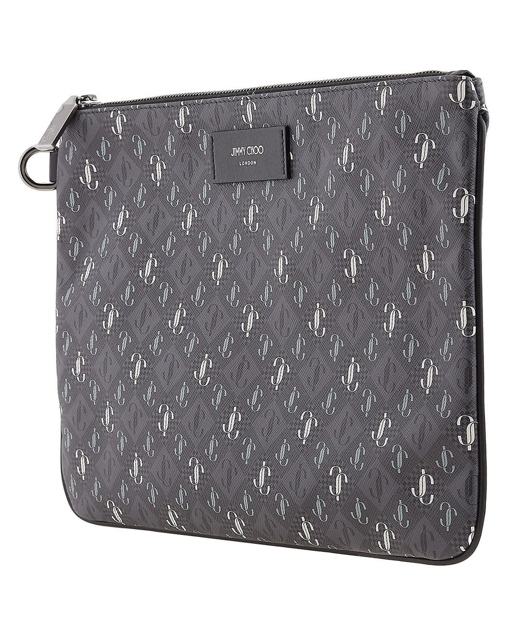 Jimmy Choo Gray Derek-N Pouch for men
