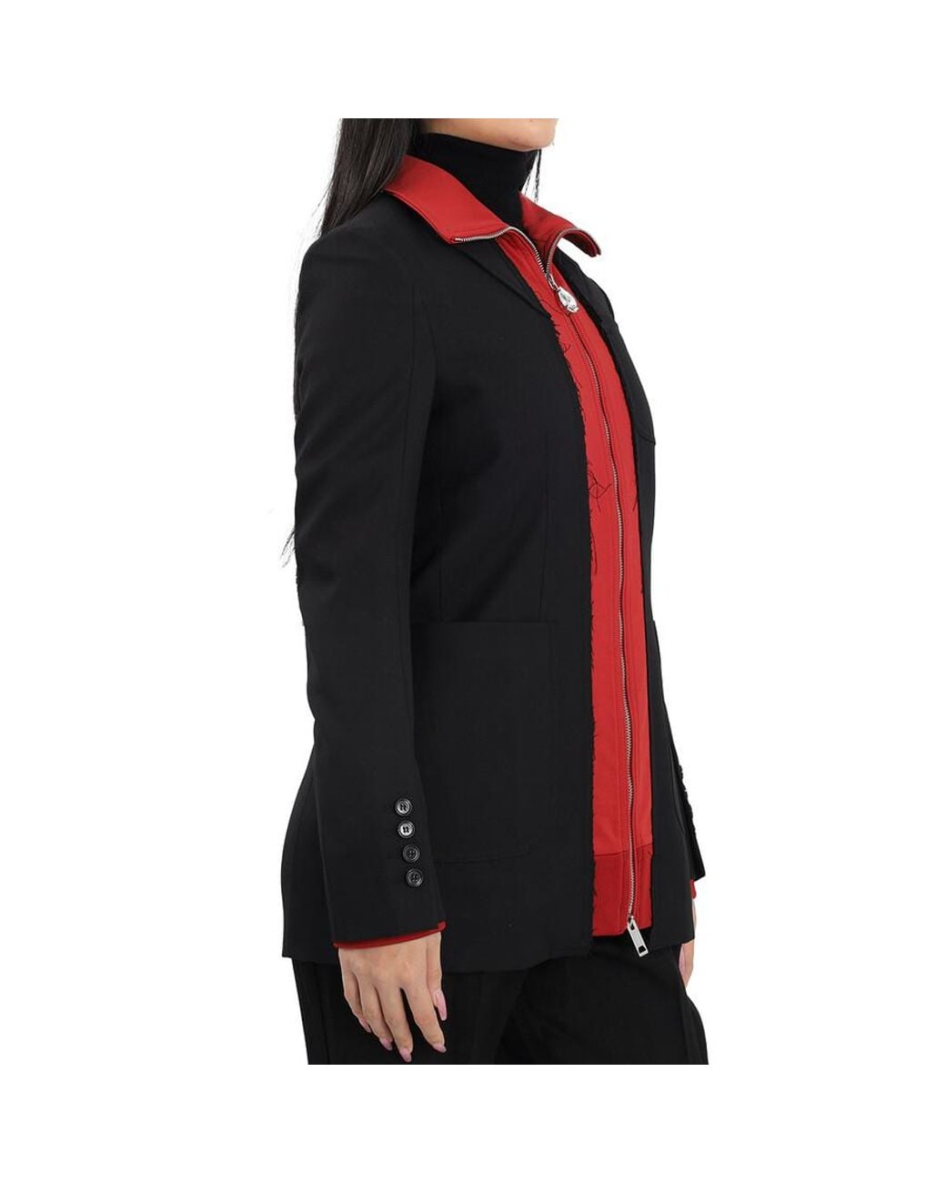 Burberry Red Wool Jacket