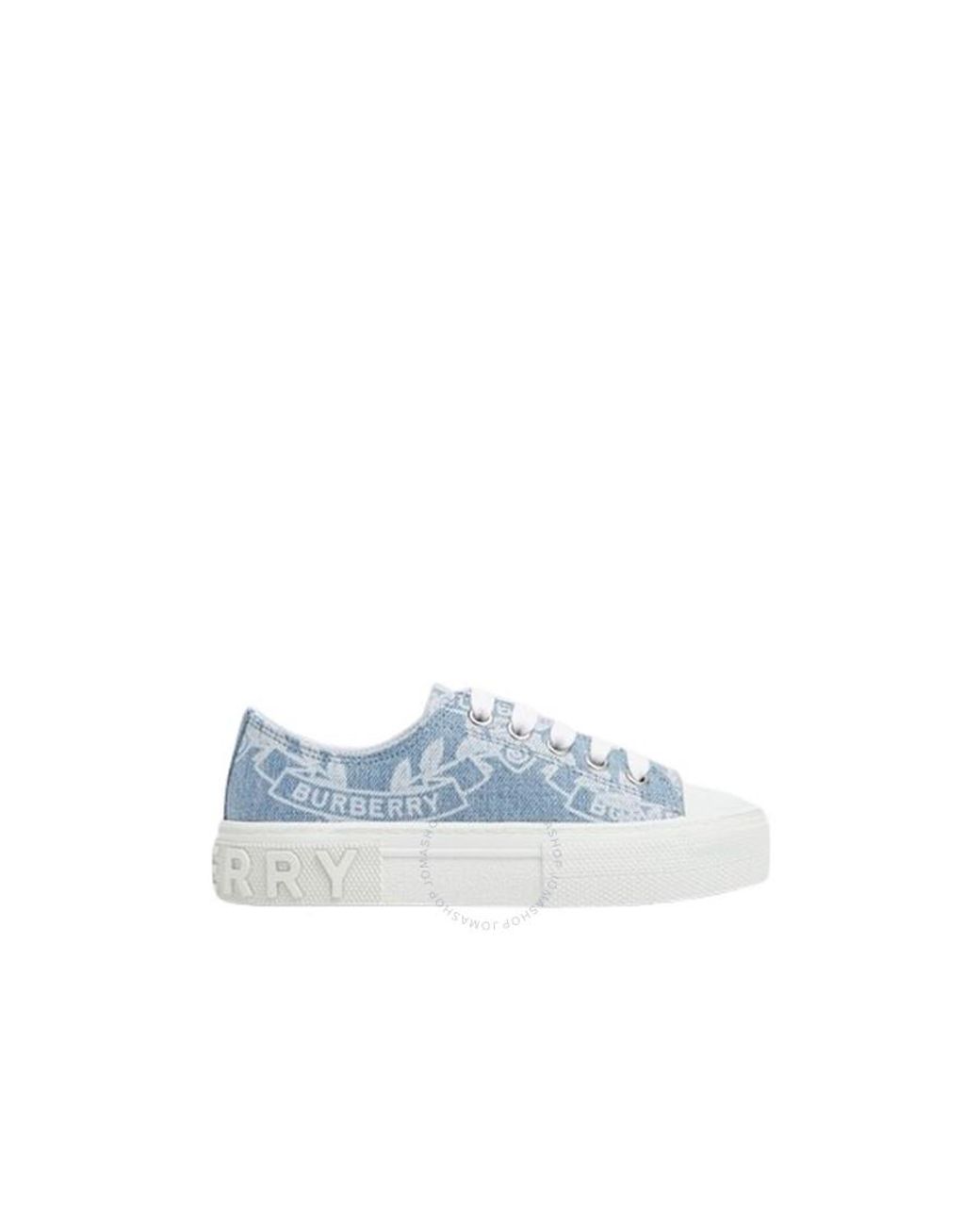 Burberry Kids Mini Jack Oak Leaf Crest Cotton Sneakers in
