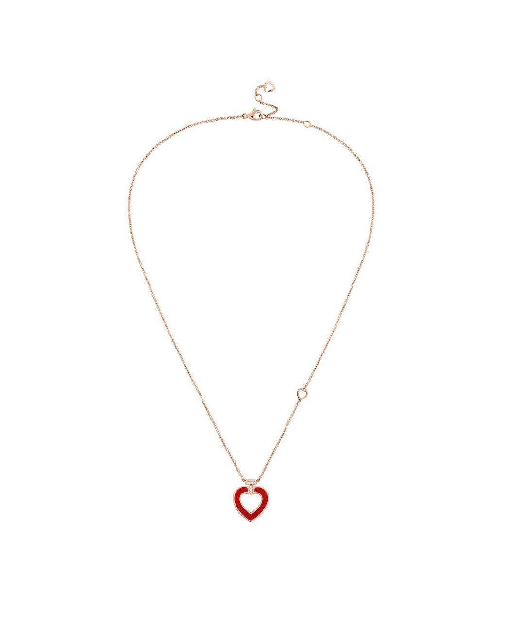 Fred Metallic Pretty Medium Model Heart Pendat Necklace for men