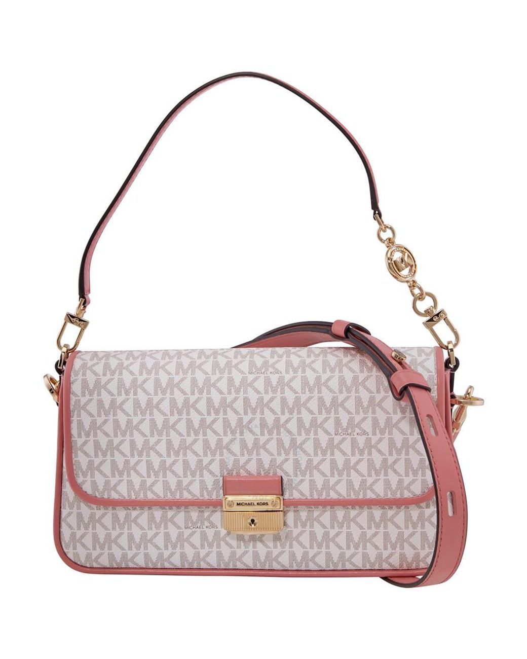 Red and white michael kors clearance bag