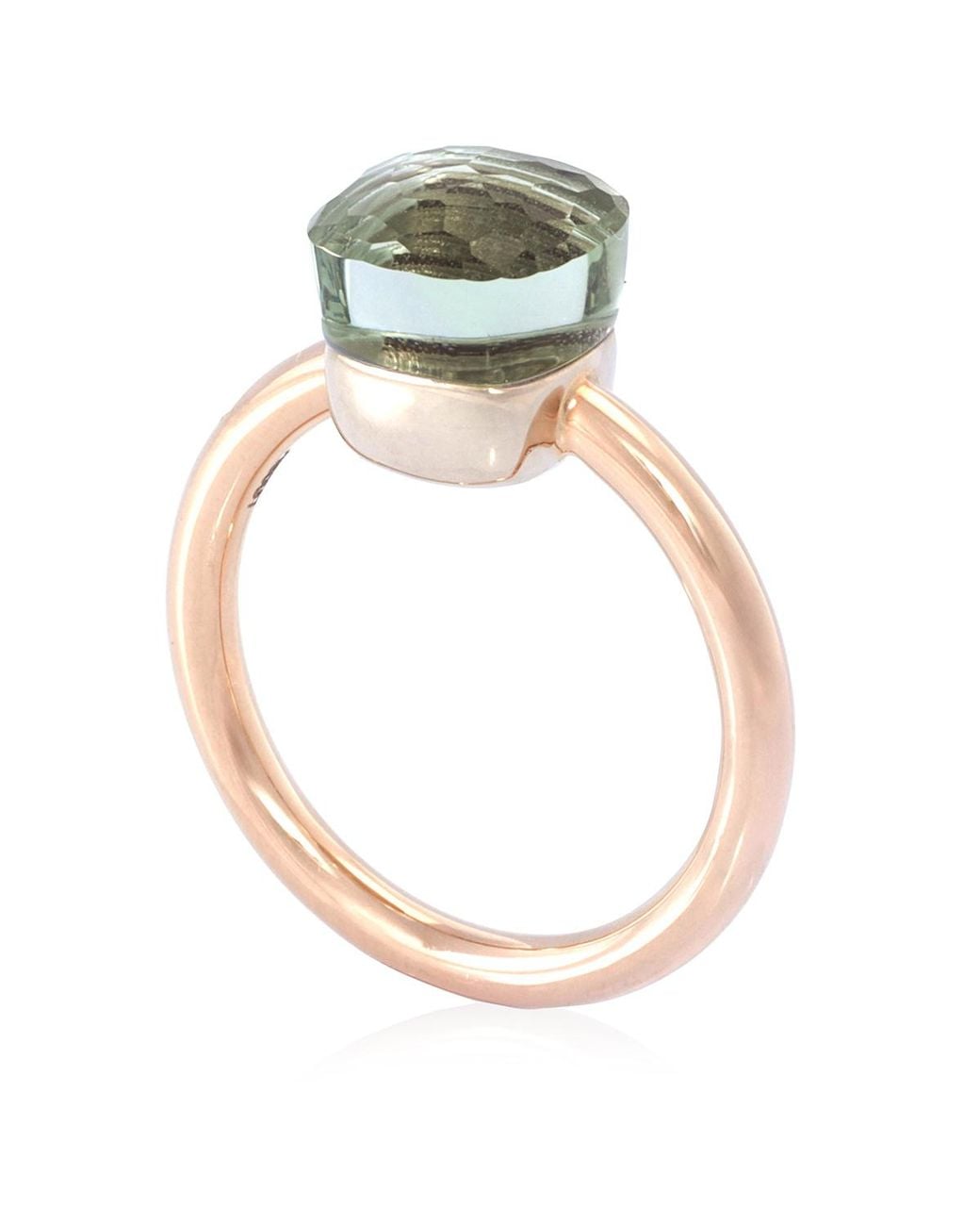 Pomellato Metallic Nudo Petit Prasiolite Ring Size 52 Or for men