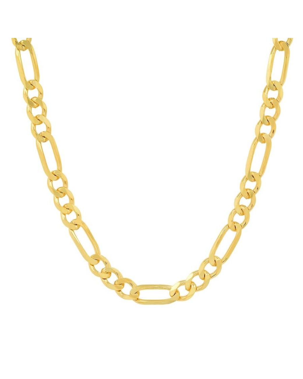 Kylie Harper Metallic 14K Thick 5.5Mm Classic Figaro Chain Necklace for men