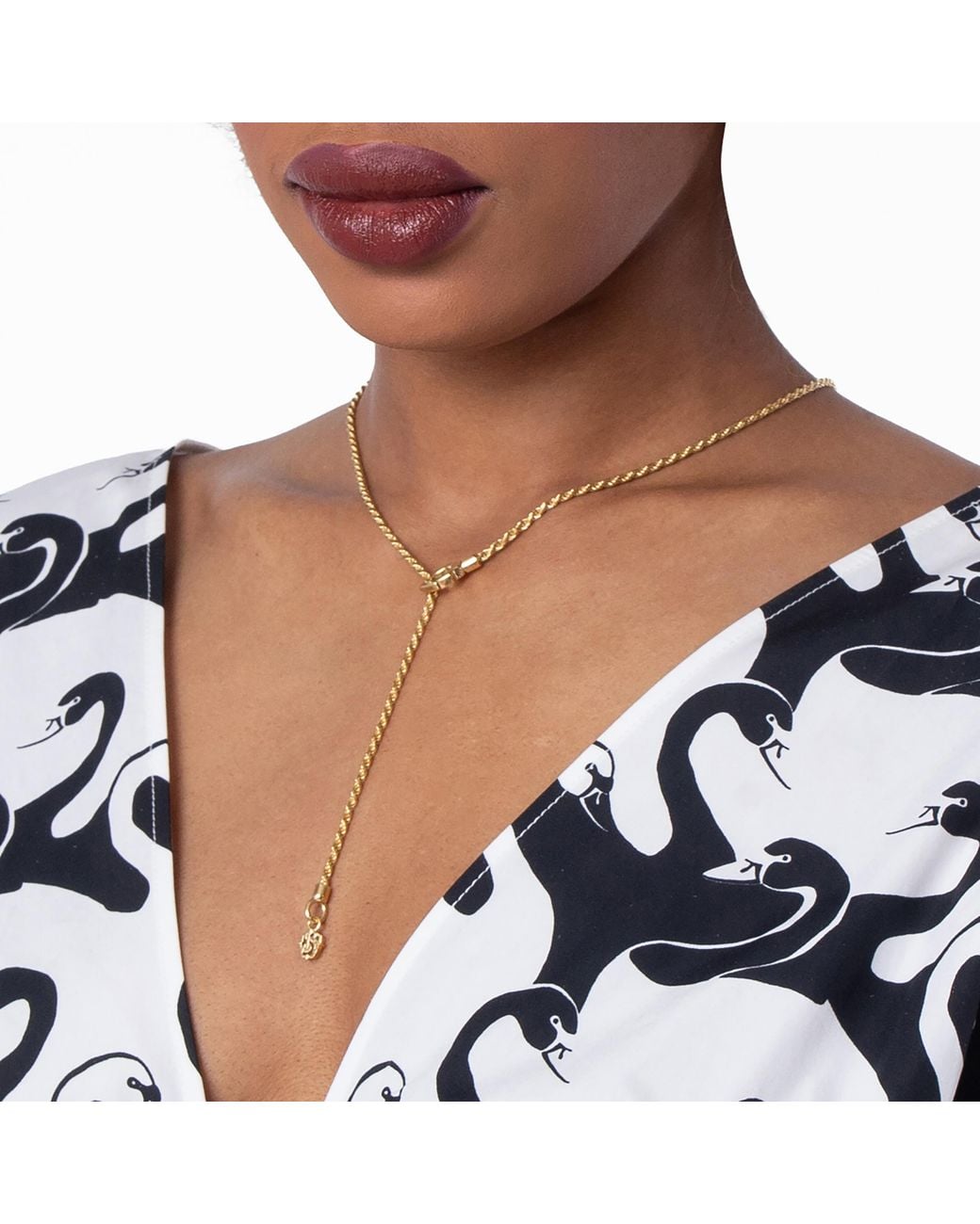 Burberry Metallic Hollow Cuban Chain Necklace for men