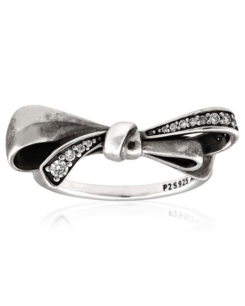 Pandora Metallic Ladies Sparkling Bow Ring for men