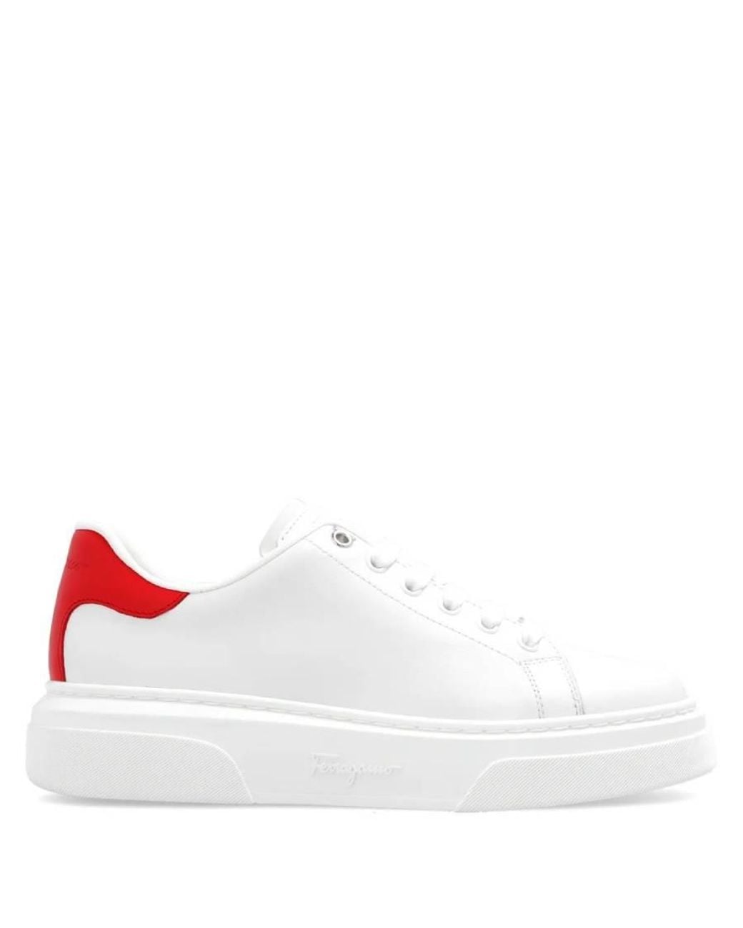 Ferragamo White Ferragamo Cassina Mini Vara Ornament Sneaker for men