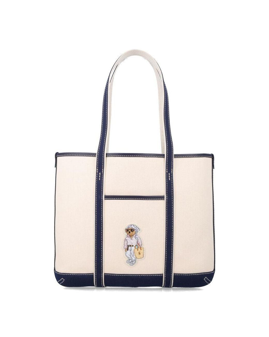Polo Ralph Lauren Natural Polo Bear Canvas Small Shopper Tote for men