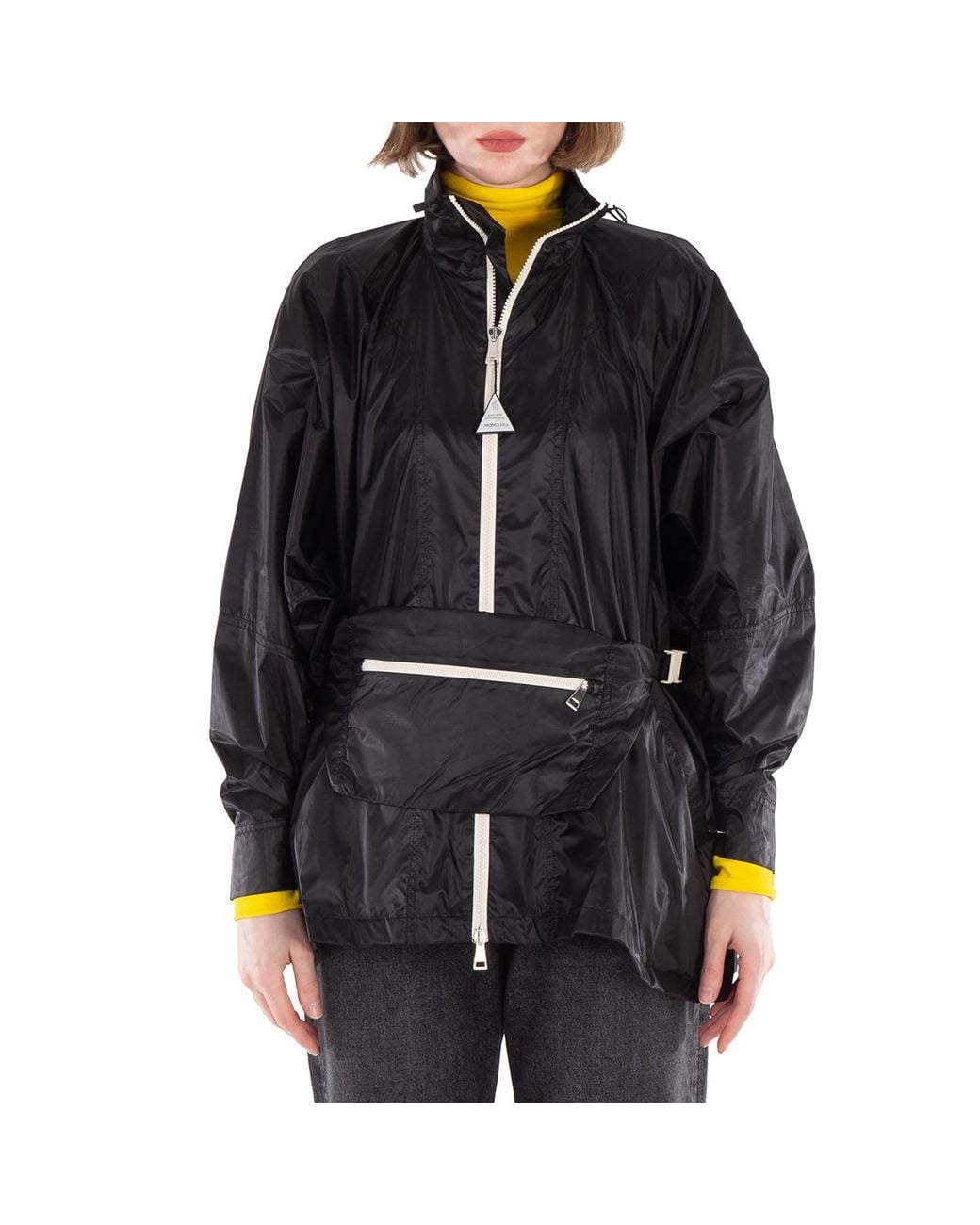 Moncler Black Moy Parker Long Sleeve Jacket, Brand Size 0 for men
