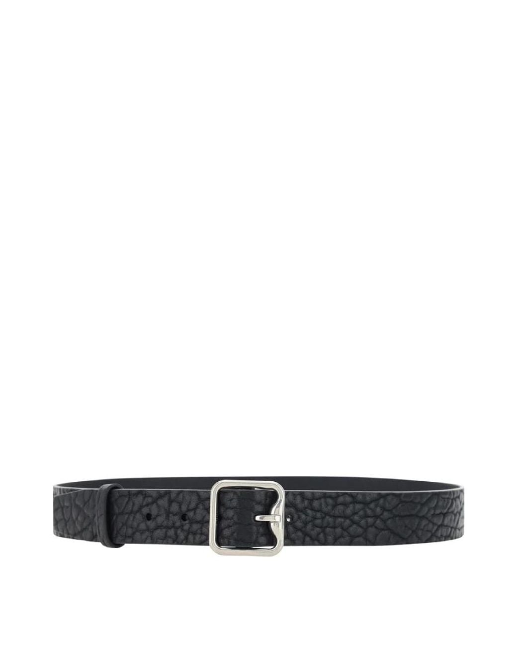 Burberry Black B-Buckle Leather Belt, Cm 36 Inch for men