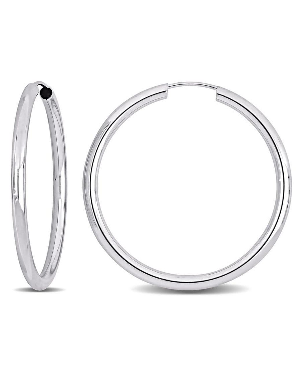 Amour Metallic 30Mm Hoop Earrings for men