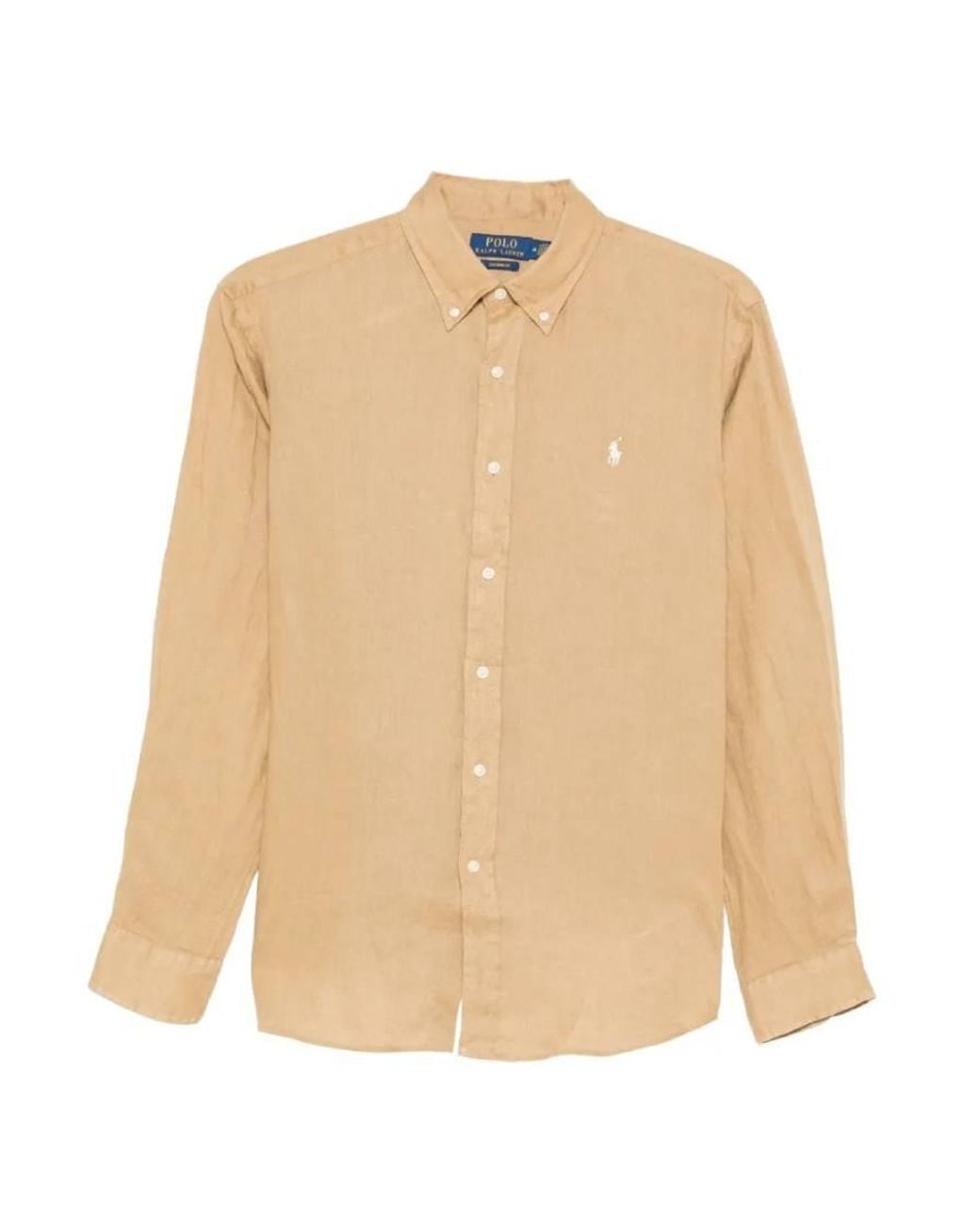 Polo Ralph Lauren Natural Custom Fit Linen Shirt for men